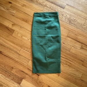 Wow Couture green slimming pencil skirt, size Small.